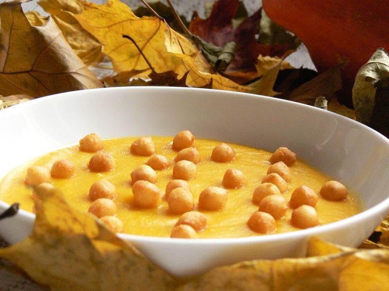 Zupa krem z dyni i puree ziemniaczanego Zupa krem z dyni i puree ziemniaczanego