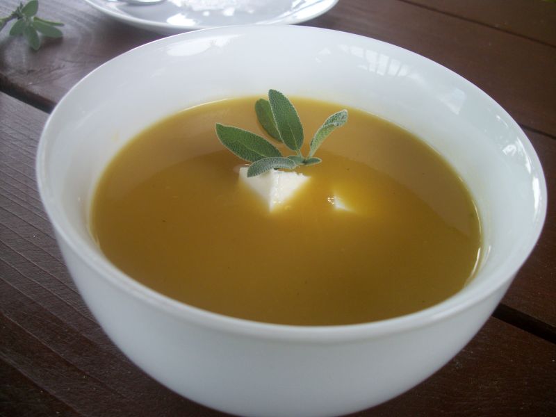 Zupa krem z dyni z fetą Zupa krem z dyni z fetą