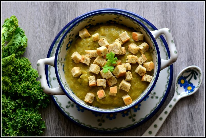 Zupa krem z jarmużu