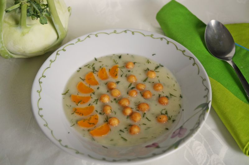 Zupa krem z kalarepki Zupa krem z kalarepki