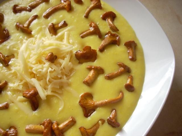 Zupa-krem z kukurydzy z kurkami Zupa-krem z kukurydzy z kurkami
