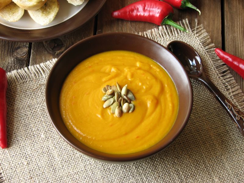 Zupa krem z pieczonej dyni Zupa krem z pieczonej dyni