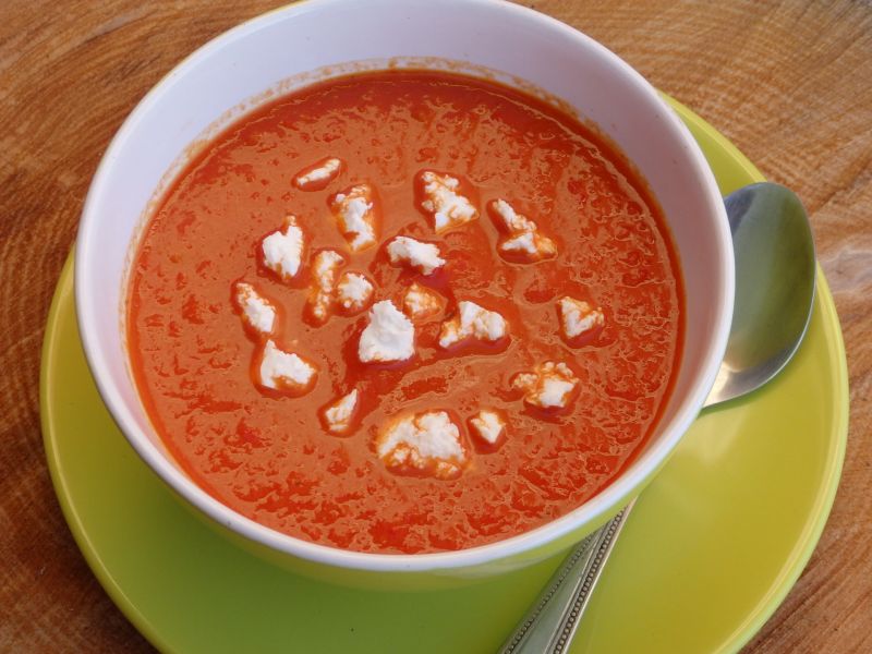 Zupa krem z pieczonej papryki Zupa krem z pieczonej papryki
