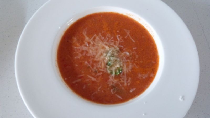 Zupa krem z pieczonej papryki i pomidorów Zupa krem z pieczonej papryki i pomidorów