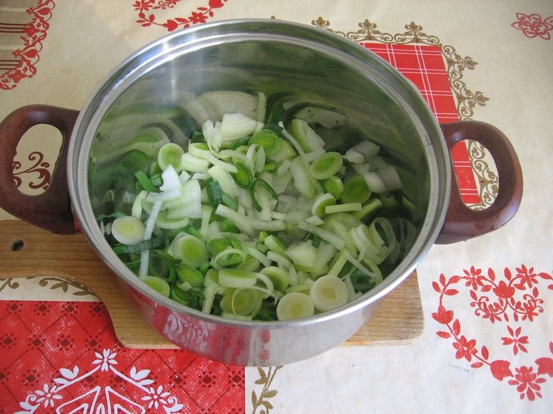 Zupa krem z pora i fasolki szparagowej