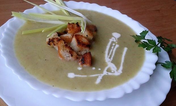 Zupa krem z pora i ziemniaków 