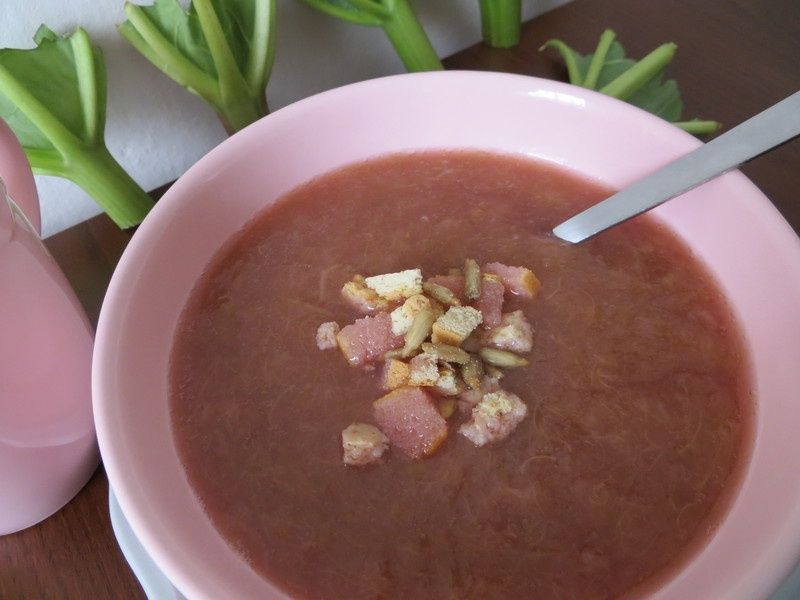 Zupa krem z rabarbaru Zupa krem z rabarbaru