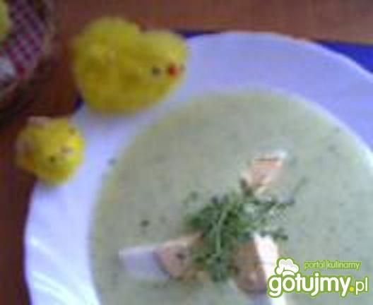 Zupa krem z rzeżuchą i jajkiem