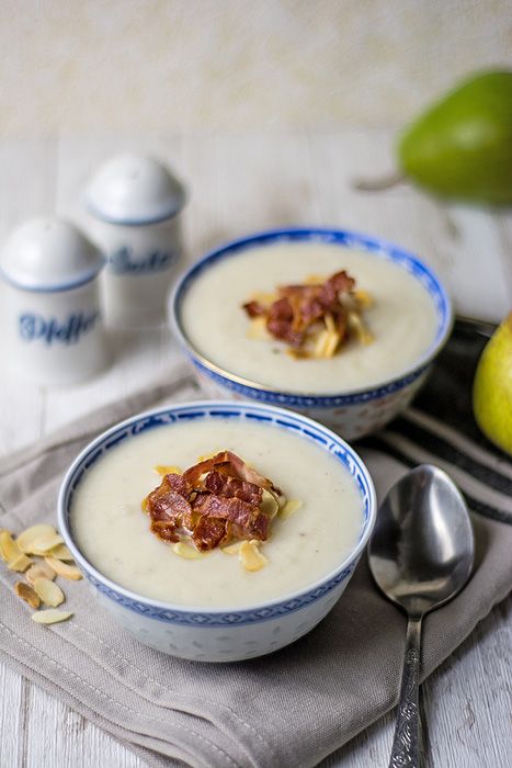 Zupa krem z topinambura i gruszek