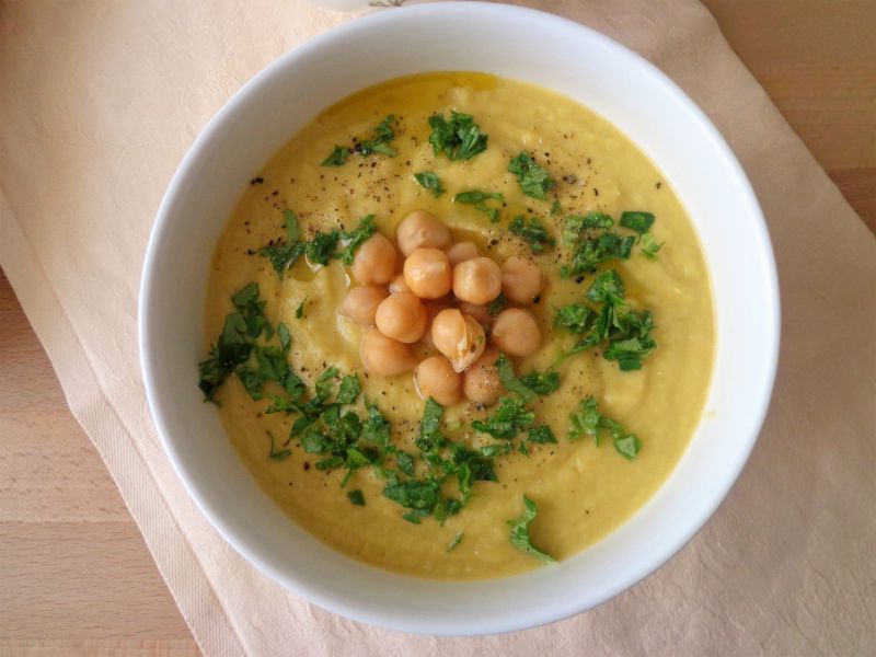 Zupa krem z topinamburu i ciecierzycy