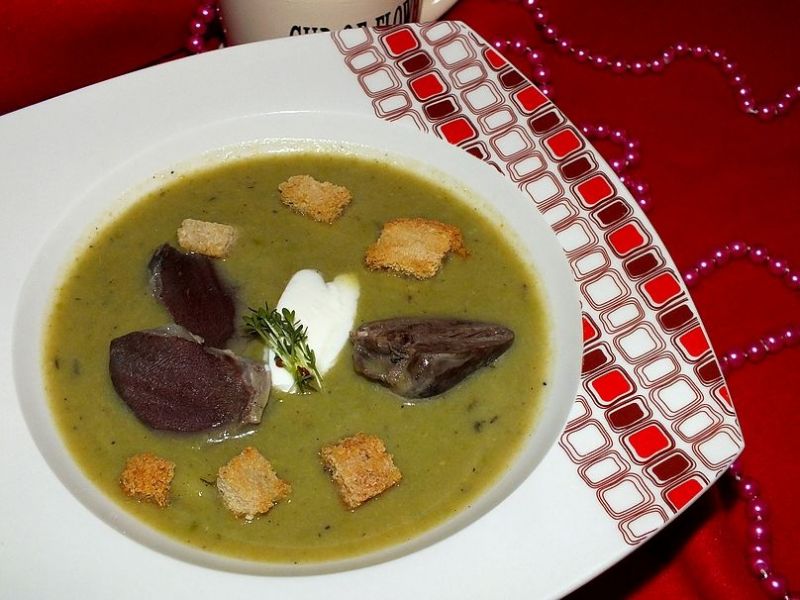 Zupa krem z zielonego groszku