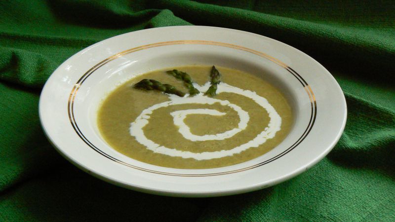 Zupa krem z zielonych szparagów Zupa krem z zielonych szparagów