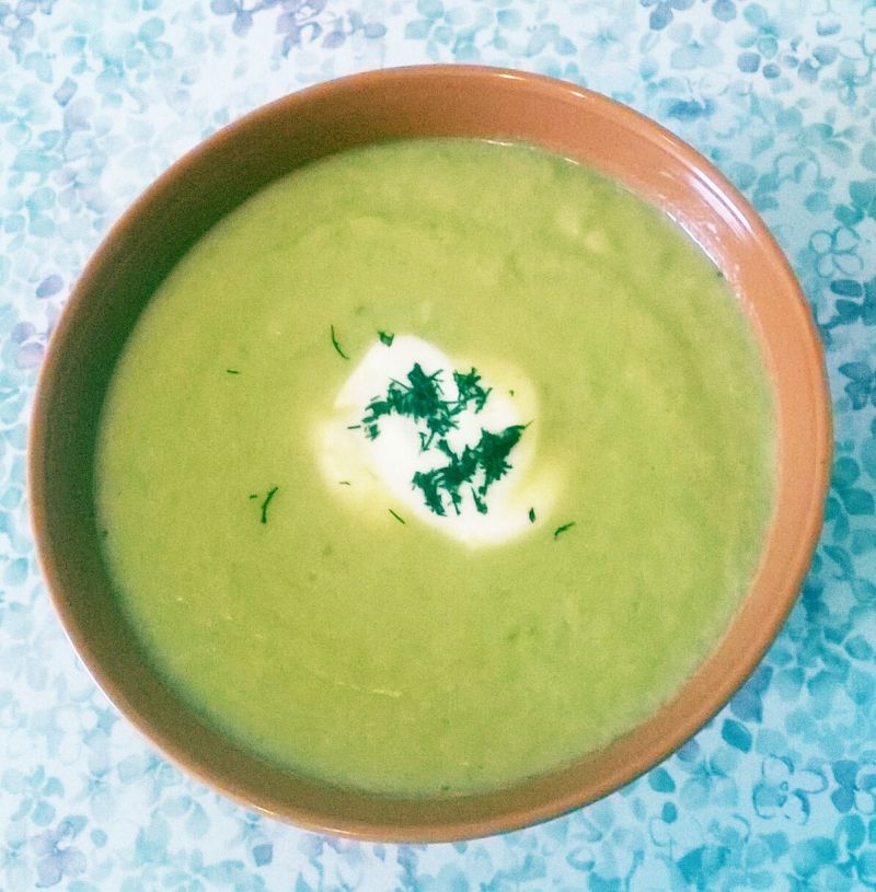 Zupa krem z zielonych szparagów i kalafiora