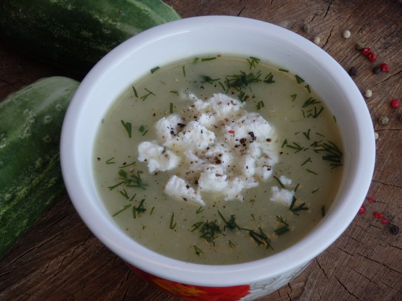 Zupa krem ze świeżych ogórków