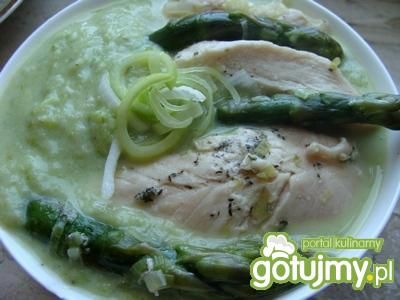 Zupa krem ze szparagów i pora Zupa krem ze szparagów i pora