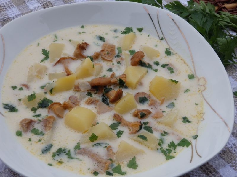 Zupa kurkowa z ziemniakami Zupa kurkowa z ziemniakami