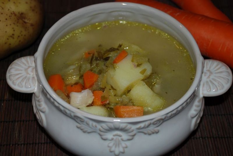 Zupa ogórkowa z porem - niezabielana Zupa ogórkowa z porem - niezabielana