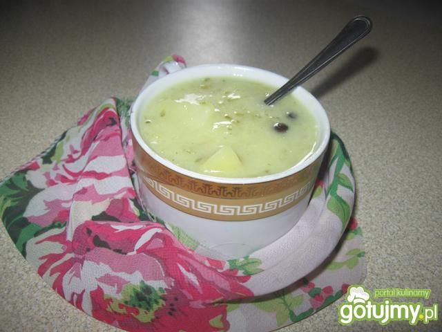 Zupa ogórkowo-porowa
