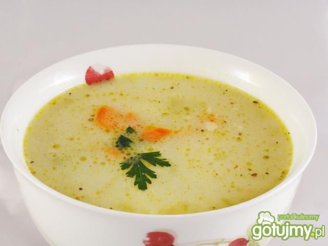 Zupa ogrkowa na kaczce