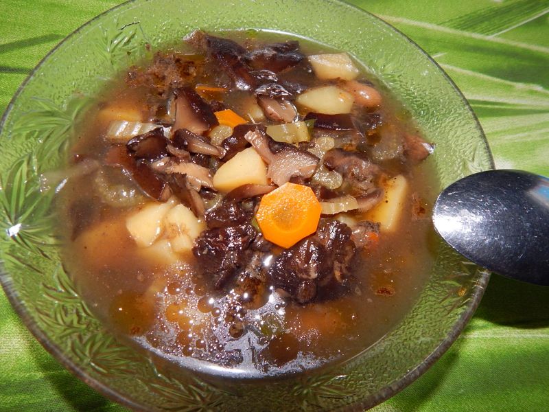 Zupa opieńkowa "na gwoździu"