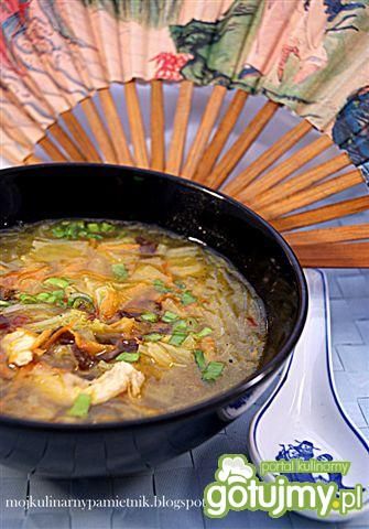 Zupa ostro-kwaśna z kurczakiem Zupa ostro-kwaśna z kurczakiem