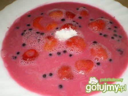 Zupa owocowa zabielana Zupa owocowa zabielana