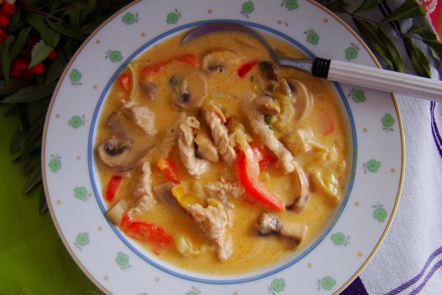 Zupa paprykowa z kurczakiem Zupa paprykowa z kurczakiem