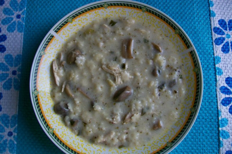 Zupa pieczarkowa z gwiadkami Zupa pieczarkowa z gwiadkami