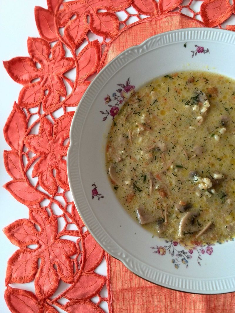 Zupa pieczarkowa z kaszą bulgur Zupa pieczarkowa z kaszą bulgur