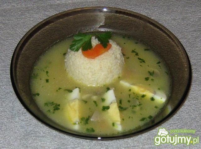 Zupa pieczarkowa z kaszą jaglaną Zupa pieczarkowa z kaszą jaglaną