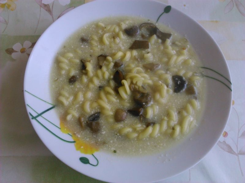 Zupa pieczarkowa z makaronem 