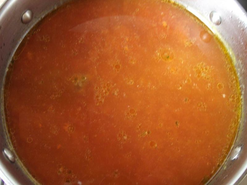 Zupa pomidorowa z grzankami 