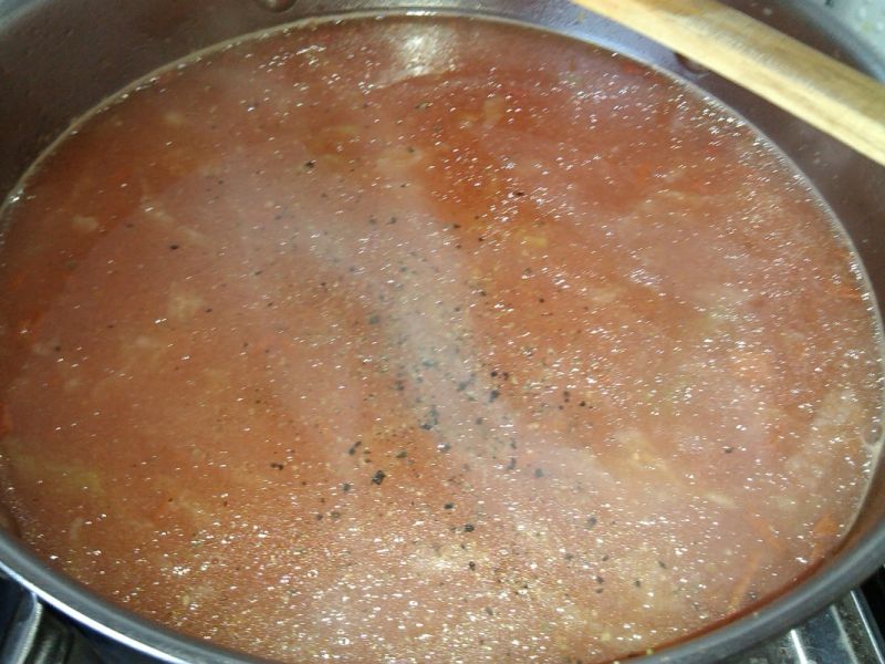 Zupa pomidorowa z kapustą pekińską 