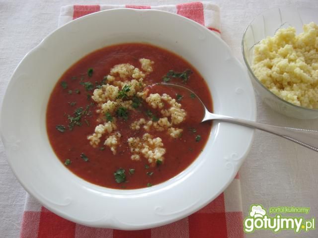 Zupa pomidorowa z kaszą jaglaną Zupa pomidorowa z kaszą jaglaną