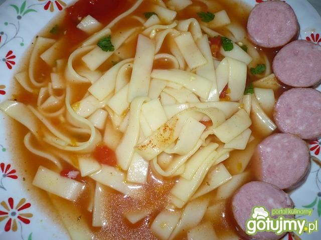 Zupa pomidorowa z kiełbasą wg Marta1986