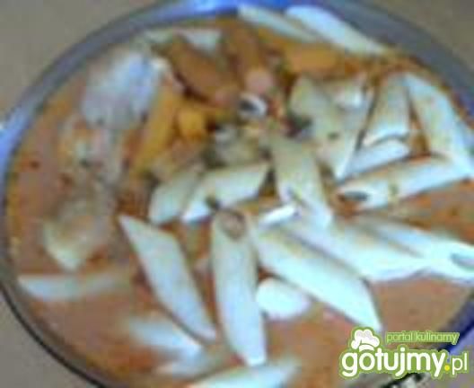 Zupa pomidorowa z makaronem rurki Zupa pomidorowa z makaronem rurki