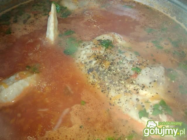 Zupa pomidorowa z paprykowym kremem