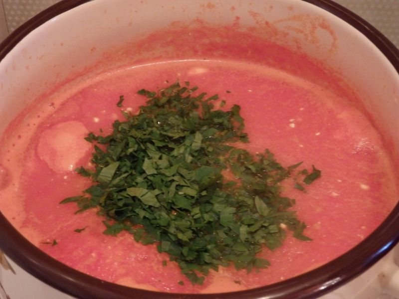 Zupa pomidorowa z serkiem mascarpone