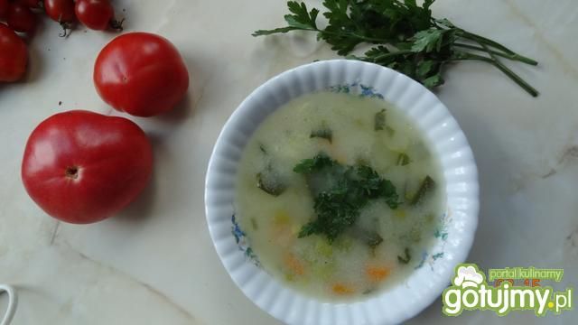Zupa porowa z tymiankiem Zupa porowa z tymiankiem