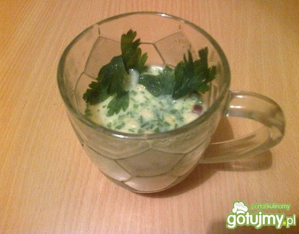 Zupa rosołowo-mlekowa z grzankami  Zupa rosołowo-mlekowa z grzankami