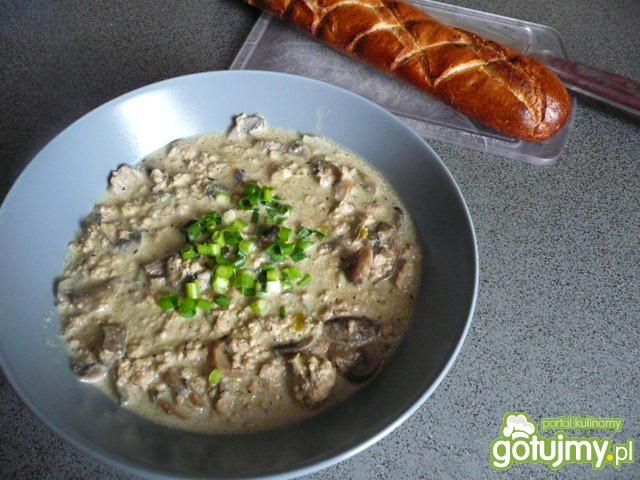 Zupa serowa z mięsem mielonym 5