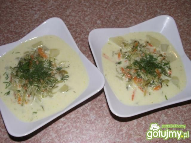 Zupa serowo ogórkowa z ziemniakami Zupa serowo ogórkowa z ziemniakami