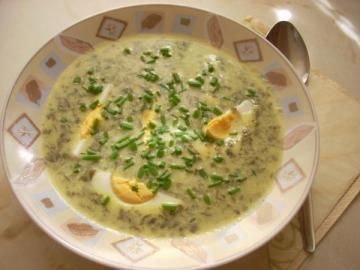 Zupa szczawiowa Pyzy Zupa szczawiowa Pyzy