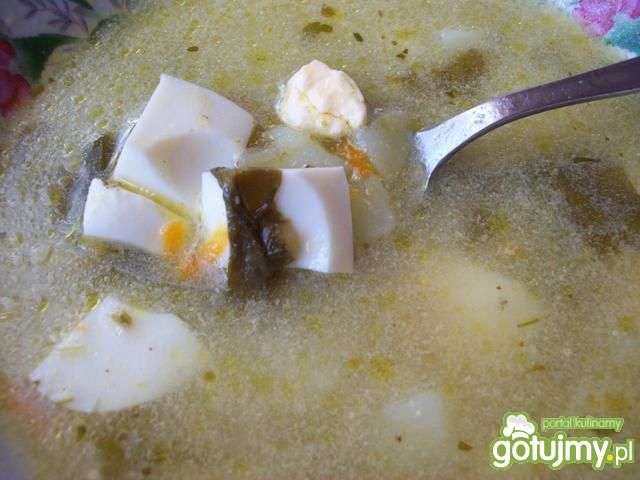 Zupa szczawiowa z jajem  Zupa szczawiowa z jajem