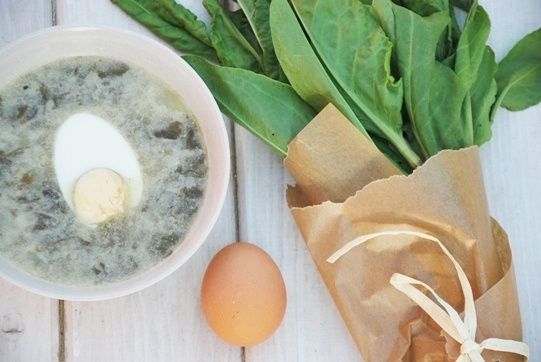 Zupa szczawiowa z jajkiem 