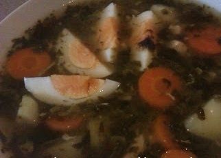 Zupa szczawiowa z kurczakiem