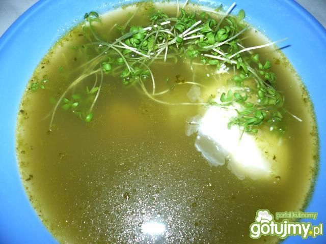 Zupa szczawiowa z rzeżuchą