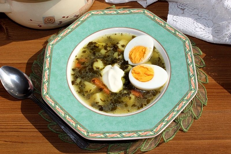 Zupa szczawiowa ze świeżego szczawiu  Zupa szczawiowa ze świeżego szczawiu