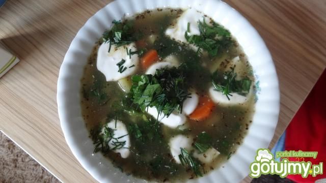 Zupa szpinakowa z pesto Zupa szpinakowa z pesto