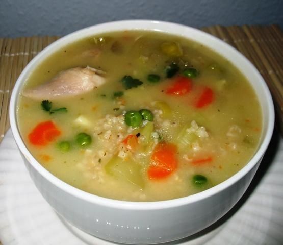 Zupa warzywna z kasza